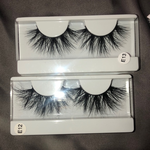 3D faux mink eyelashes, false lashes (all 4) - Picture 2 of 3